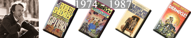 Sheckley Books from 1974 to 1987